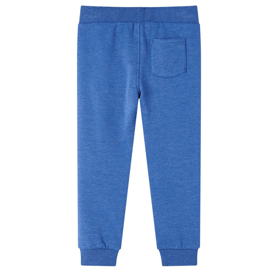 Kinderjoggingbroek 116 gemêleerd blauw Blauw
