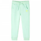 Kinderjoggingbroek 104 felgroen katoen polyester
