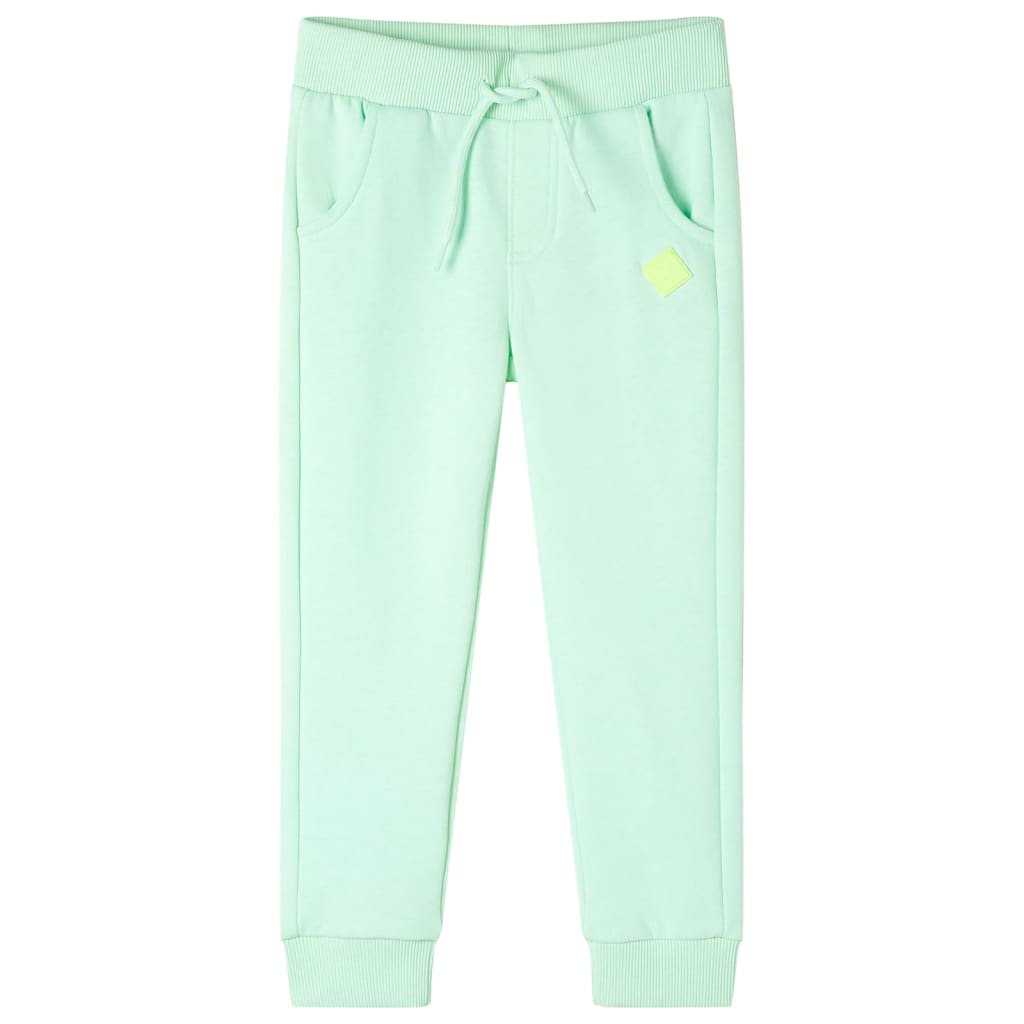 Kinderjoggingbroek 128 felgroen Groen