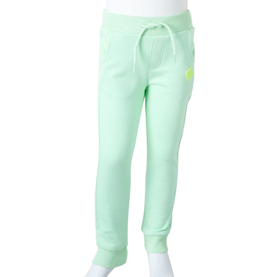 Kinderjoggingbroek 128 felgroen Groen