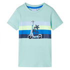 Kindershirt 140 lichtmint katoen