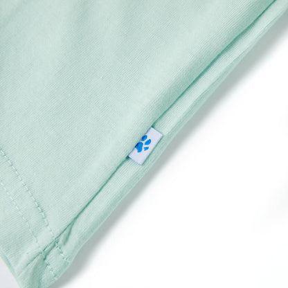 Kindershirt 140 lichtmint Mintgroen 140