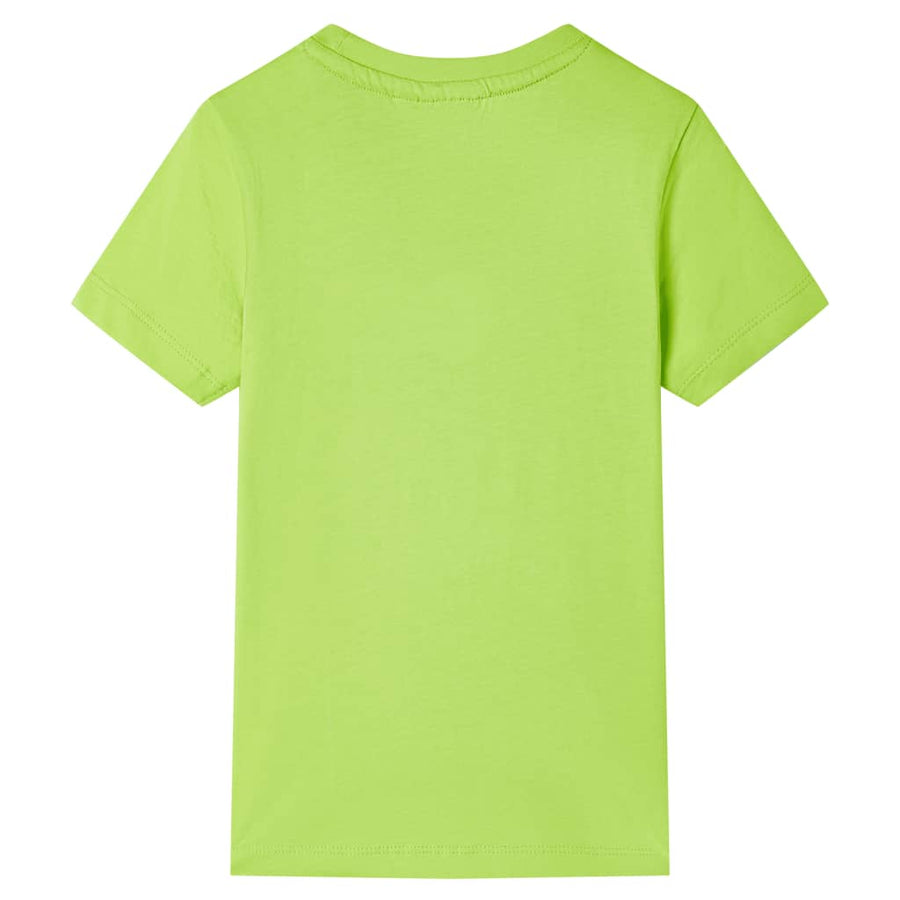 Kindershirt met korte mouwen 116 limoengroen Limoen
