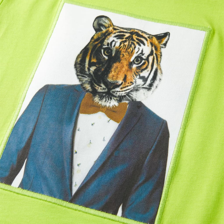 Kindershirt met korte mouwen 116 limoengroen Limoen