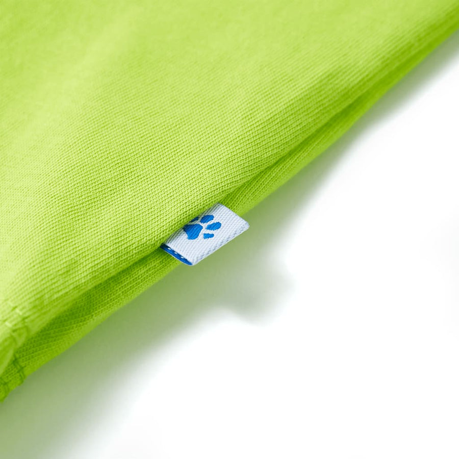 Kindershirt met korte mouwen 116 limoengroen Limoen