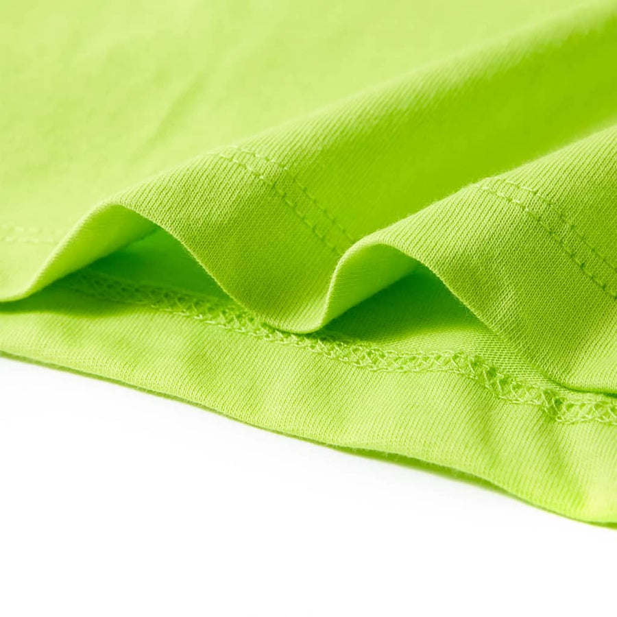 Kindershirt met korte mouwen 116 limoengroen Limoen