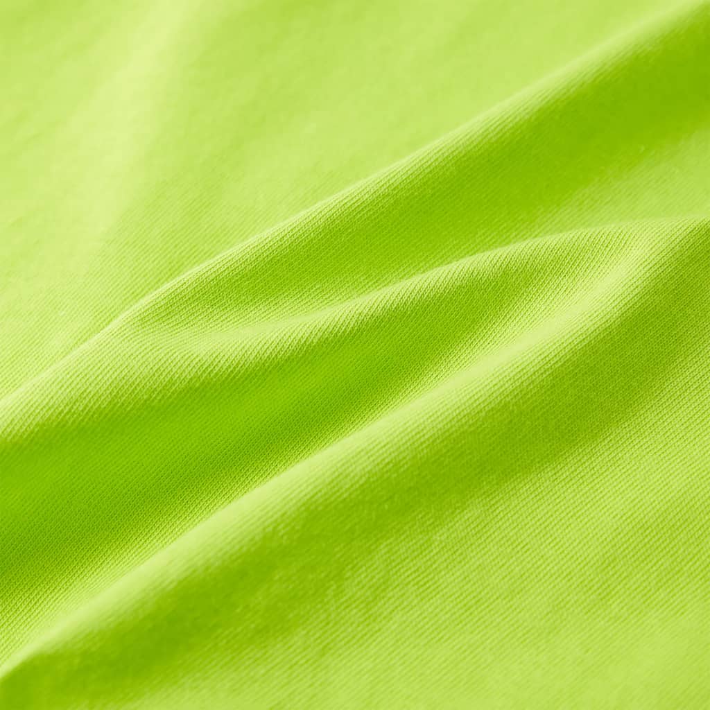 Kindershirt met korte mouwen 116 limoengroen Limoen