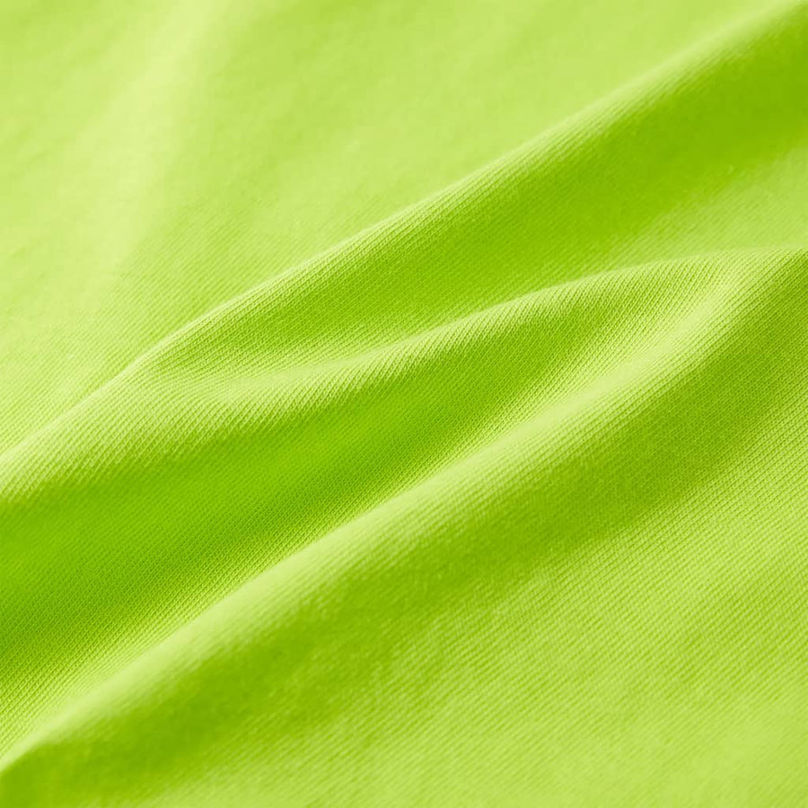 Kindershirt met korte mouwen 116 limoengroen Limoen