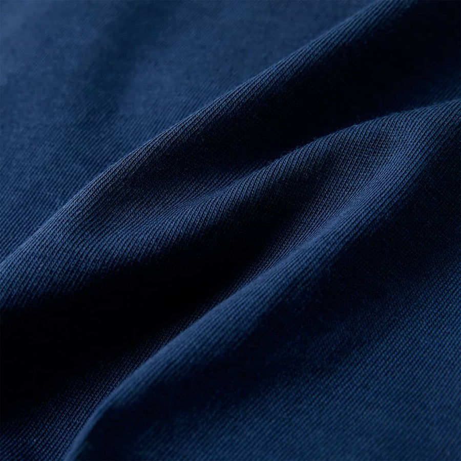 Kindershirt met korte mouwen 128 donkerblauw Blauw