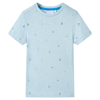 Kindershirt 116 lichtblauw lichtblauw 116