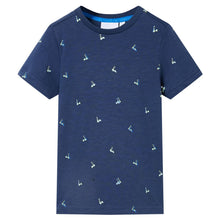 Kindershirt 92 donkerblauw Donkerblauw