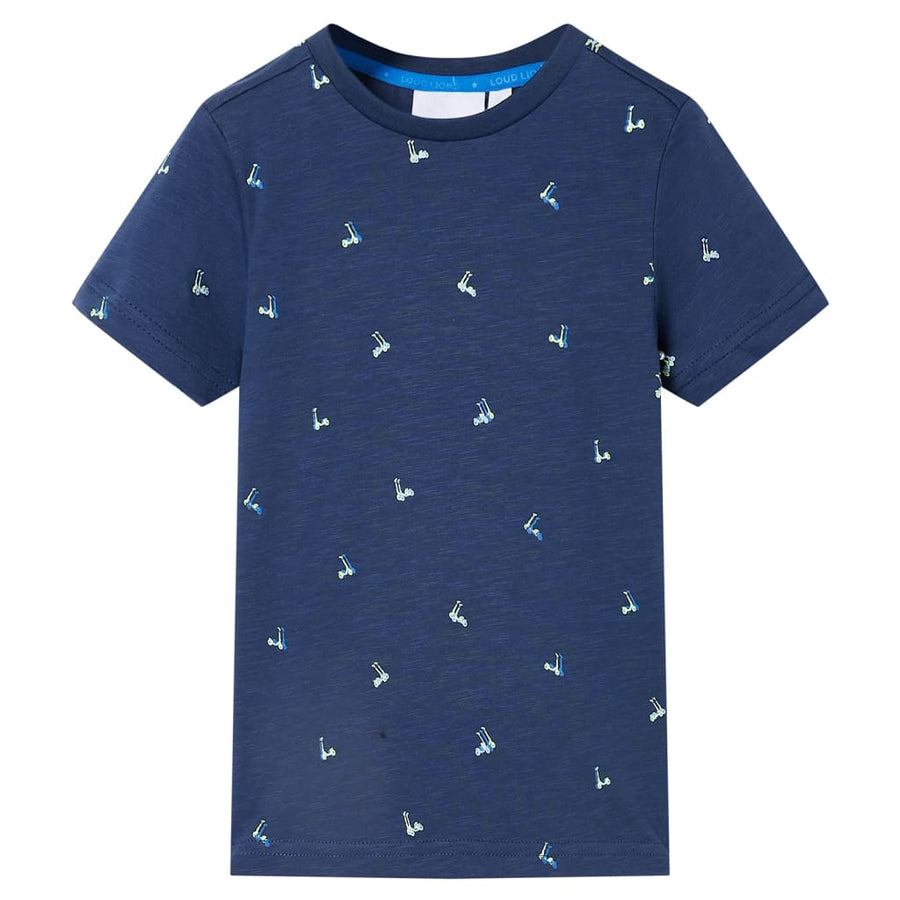 Kindershirt 92 donkerblauw Donkerblauw