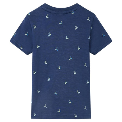 Kindershirt 92 donkerblauw Donkerblauw