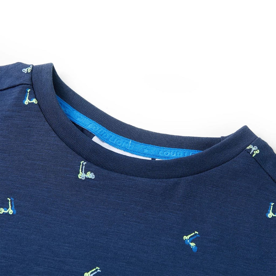 Kindershirt 92 donkerblauw Donkerblauw