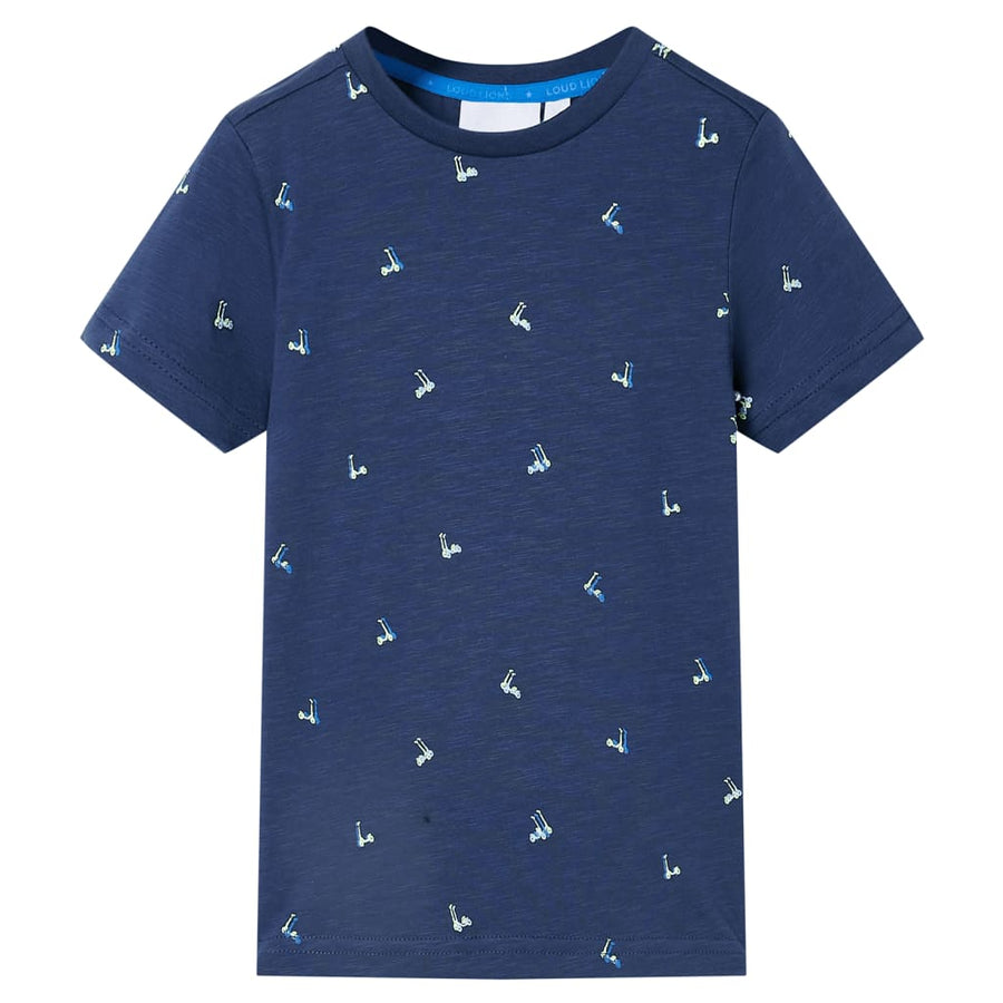 Kindershirt 104 donkerblauw Donkerblauw 104
