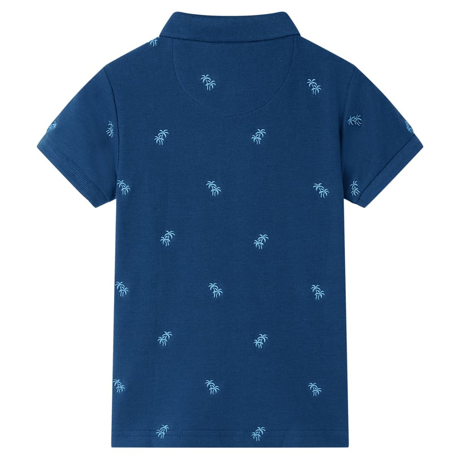 Kinderpoloshirt 92 donkerblauw Blauw