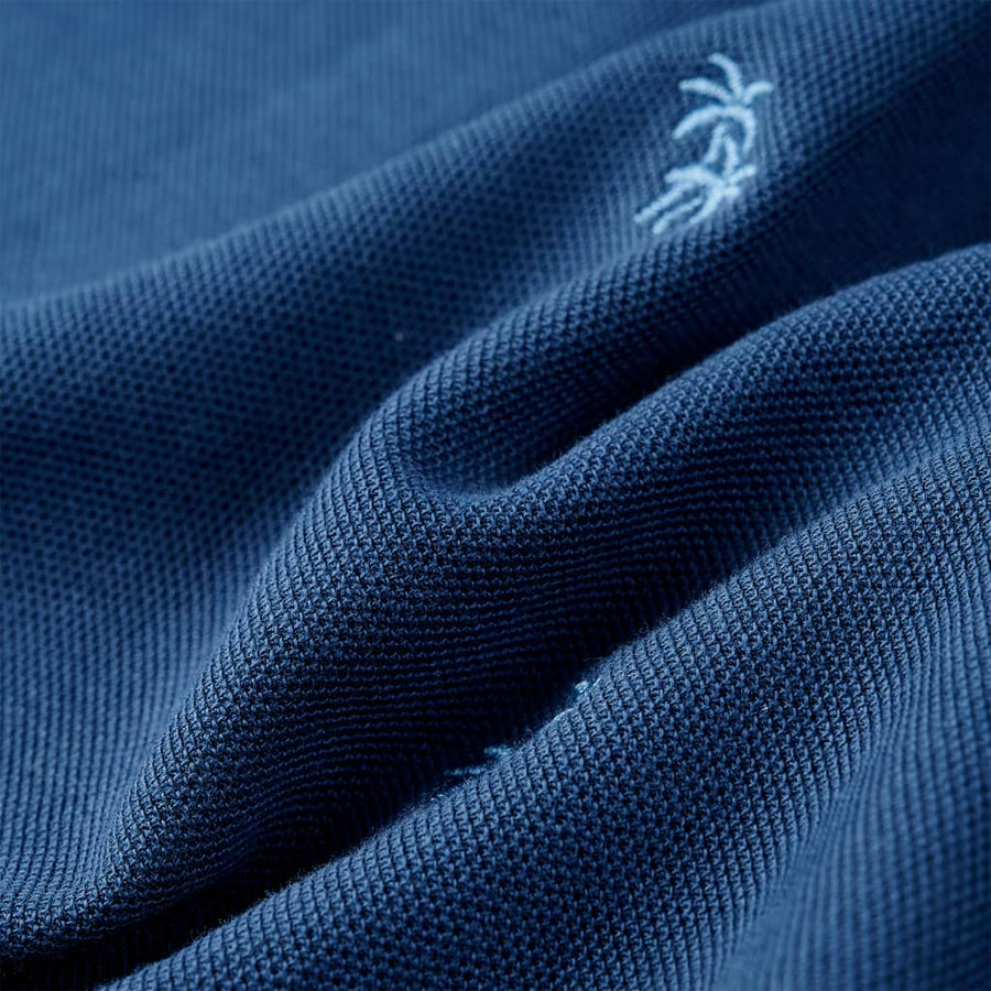 Kinderpoloshirt 92 donkerblauw Blauw