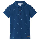 Kinderpoloshirt 104 donkerblauw katoen