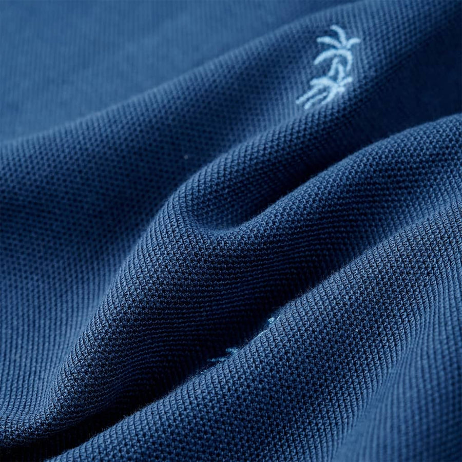 Kinderpoloshirt 104 donkerblauw Blauw