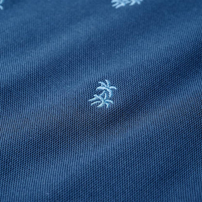 Kinderpoloshirt 128 donkerblauw Blauw