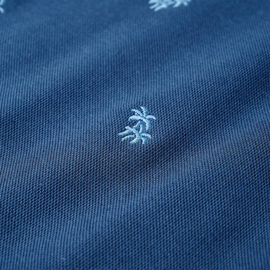 Kinderpoloshirt 128 donkerblauw Blauw