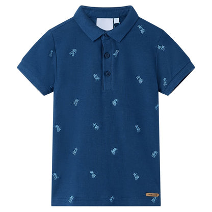 Kinderpoloshirt 140 donkerblauw Blauw 140