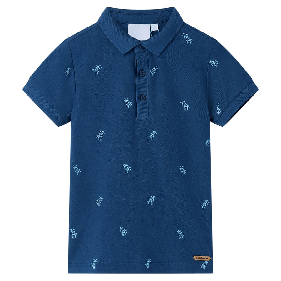 Kinderpoloshirt 140 donkerblauw Blauw 140