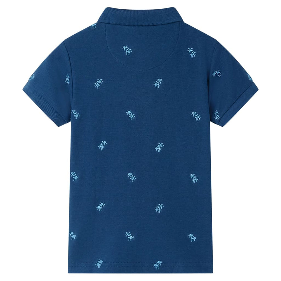 Kinderpoloshirt 140 donkerblauw Blauw 140