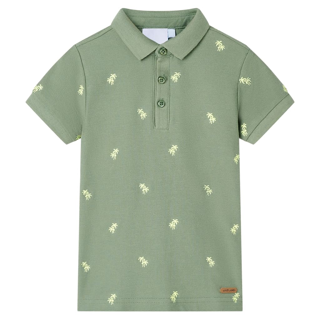 Kinderpoloshirt 92 kakikleurig Kaki 92