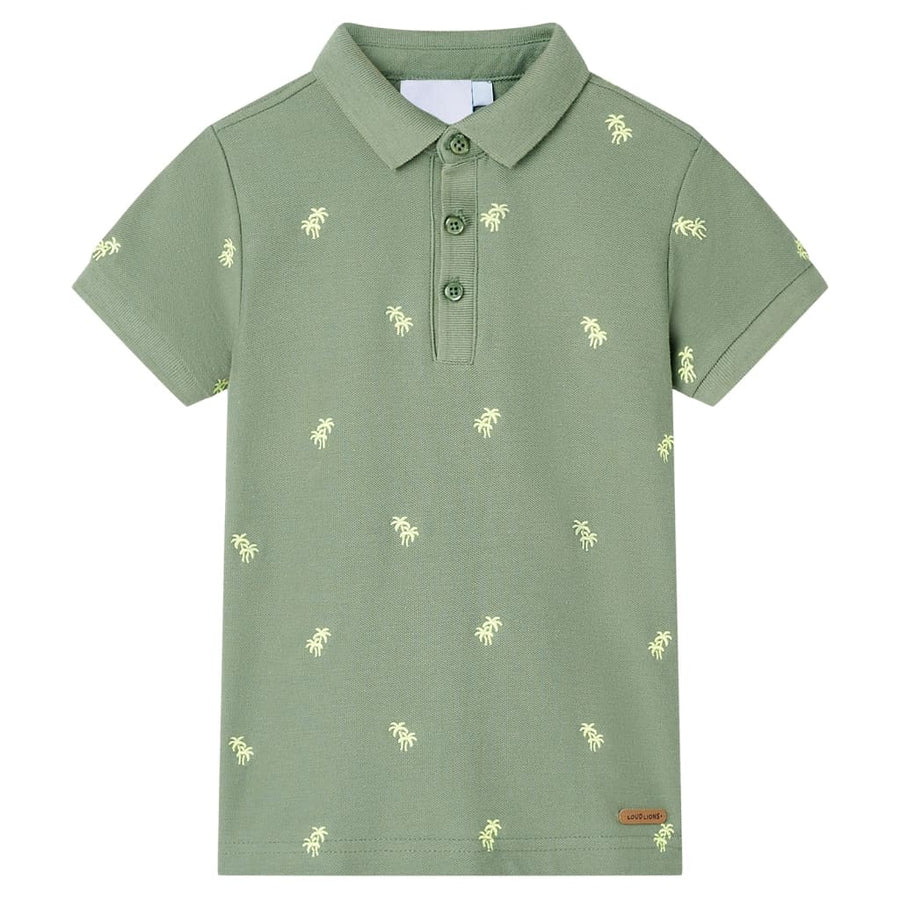 Kinderpoloshirt 92 kakikleurig Kaki 92