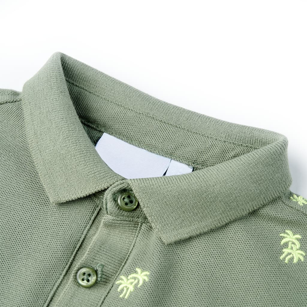 Kinderpoloshirt 92 kakikleurig Kaki 92