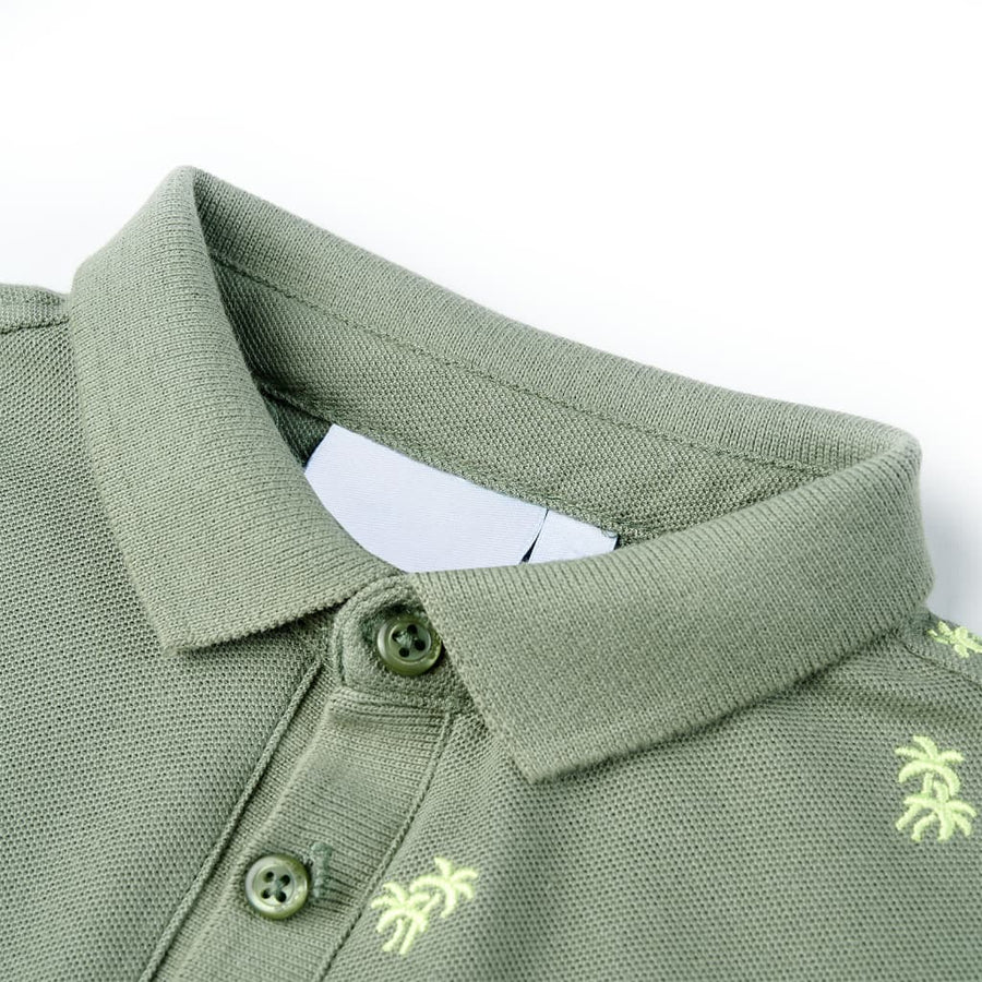 Kinderpoloshirt 92 kakikleurig Kaki 92