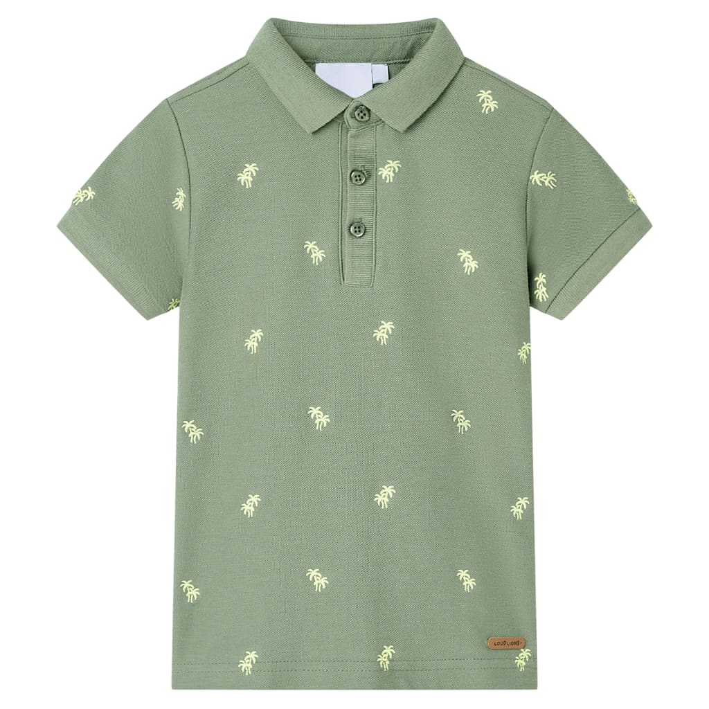 Kinderpoloshirt 128 kakikleurig Kaki