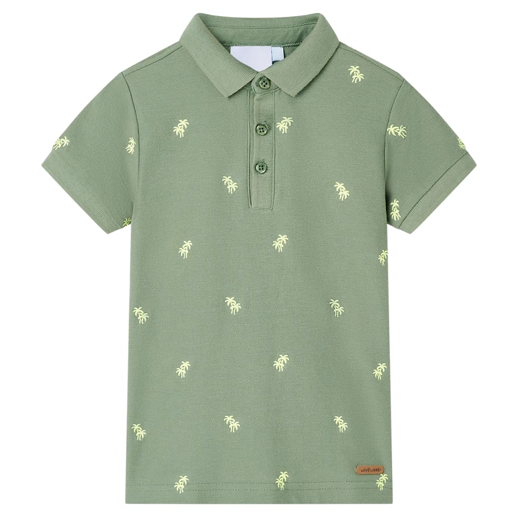 Kinderpoloshirt 140 kakikleurig Kaki