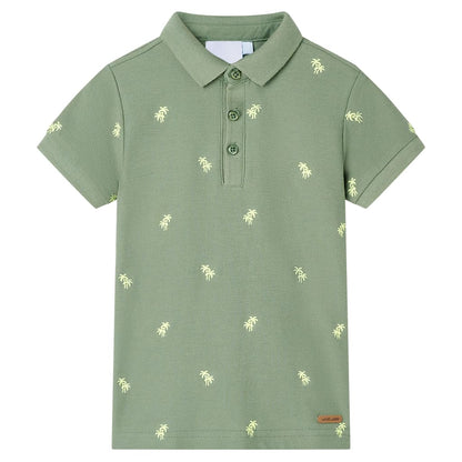 Kinderpoloshirt 140 kakikleurig Kaki