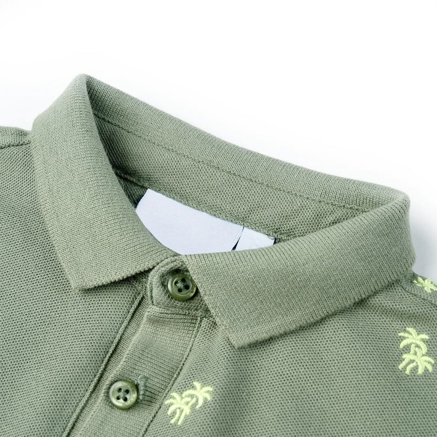 Kinderpoloshirt 140 kakikleurig Kaki