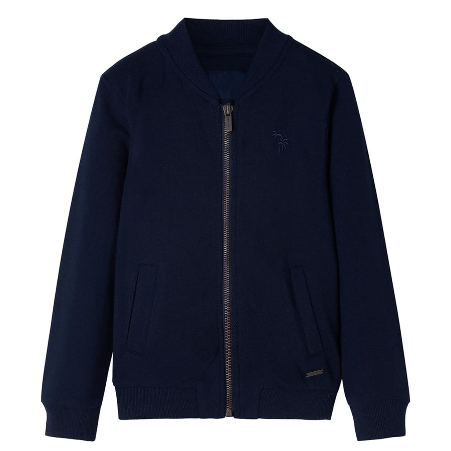 Kindervest met rits 92 marineblauw 92