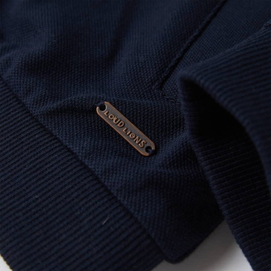 Kindervest met rits 92 marineblauw 92