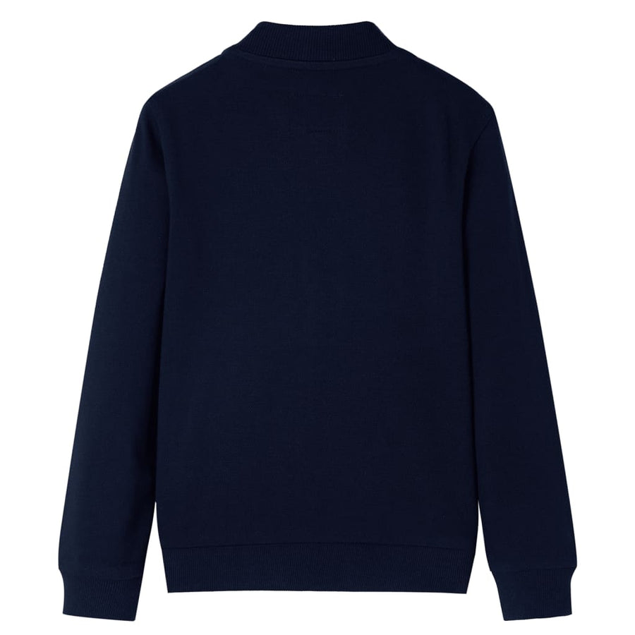 Kindervest met rits 104 marineblauw 104