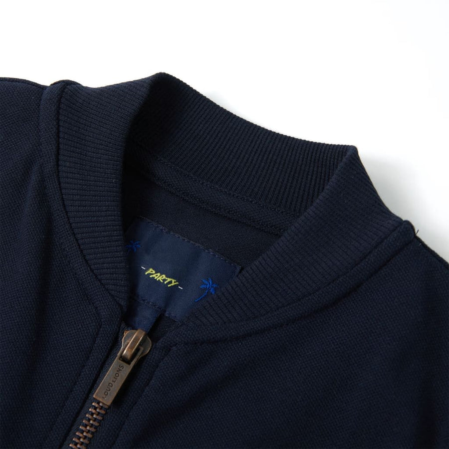 Kindervest met rits 116 marineblauw 116