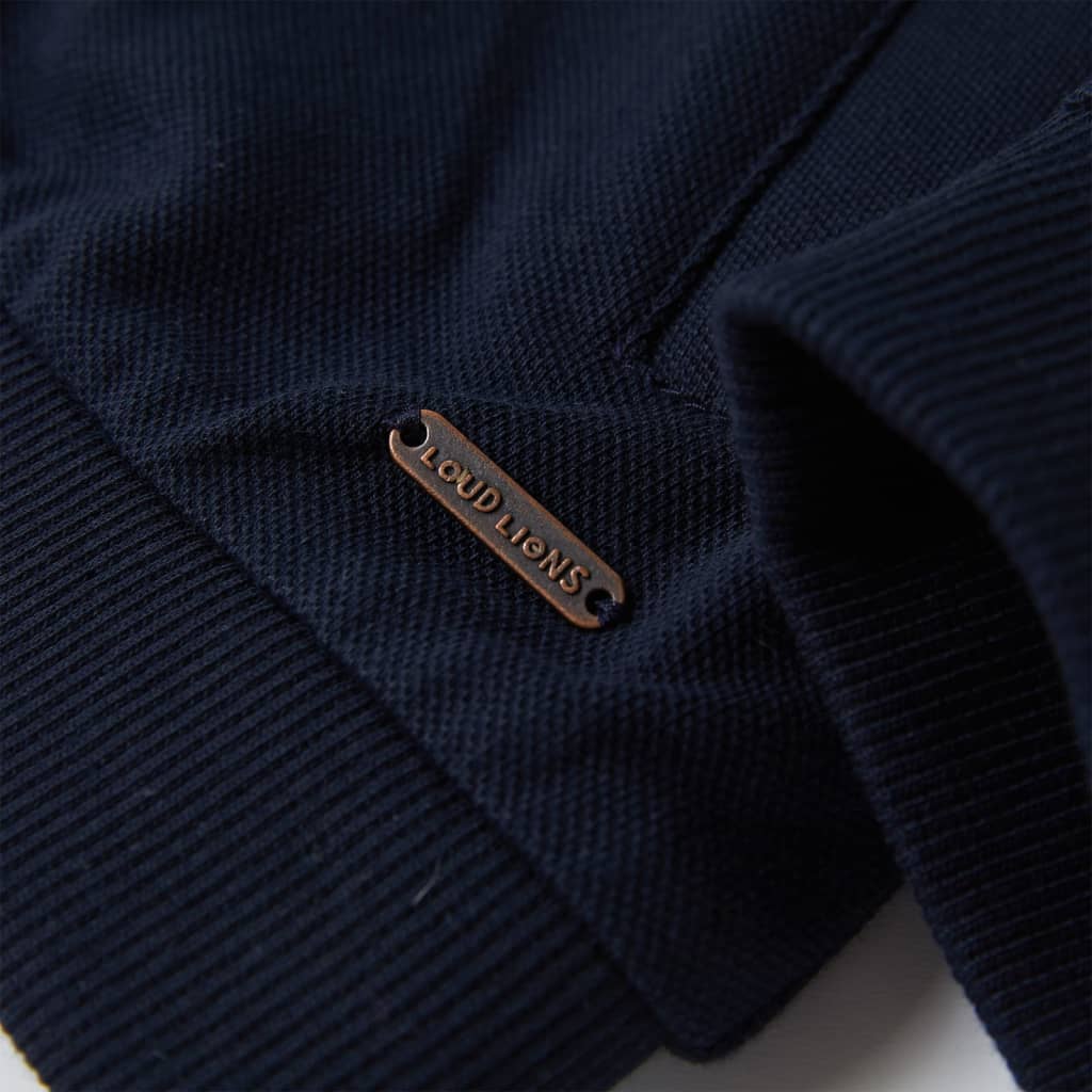 Kindervest met rits 116 marineblauw 116