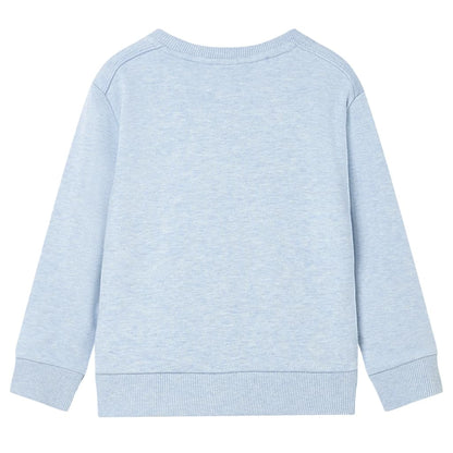 Kindertrui 104 gemêleerd zachtblauw Blauw 104