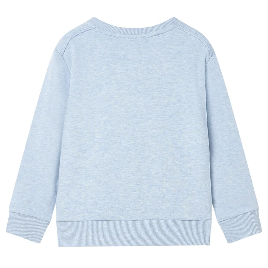 Kindertrui 104 gemêleerd zachtblauw Blauw 104