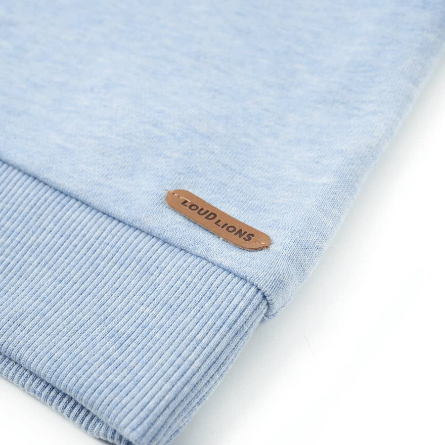 Kindertrui 116 gemêleerd zachtblauw Blauw 116