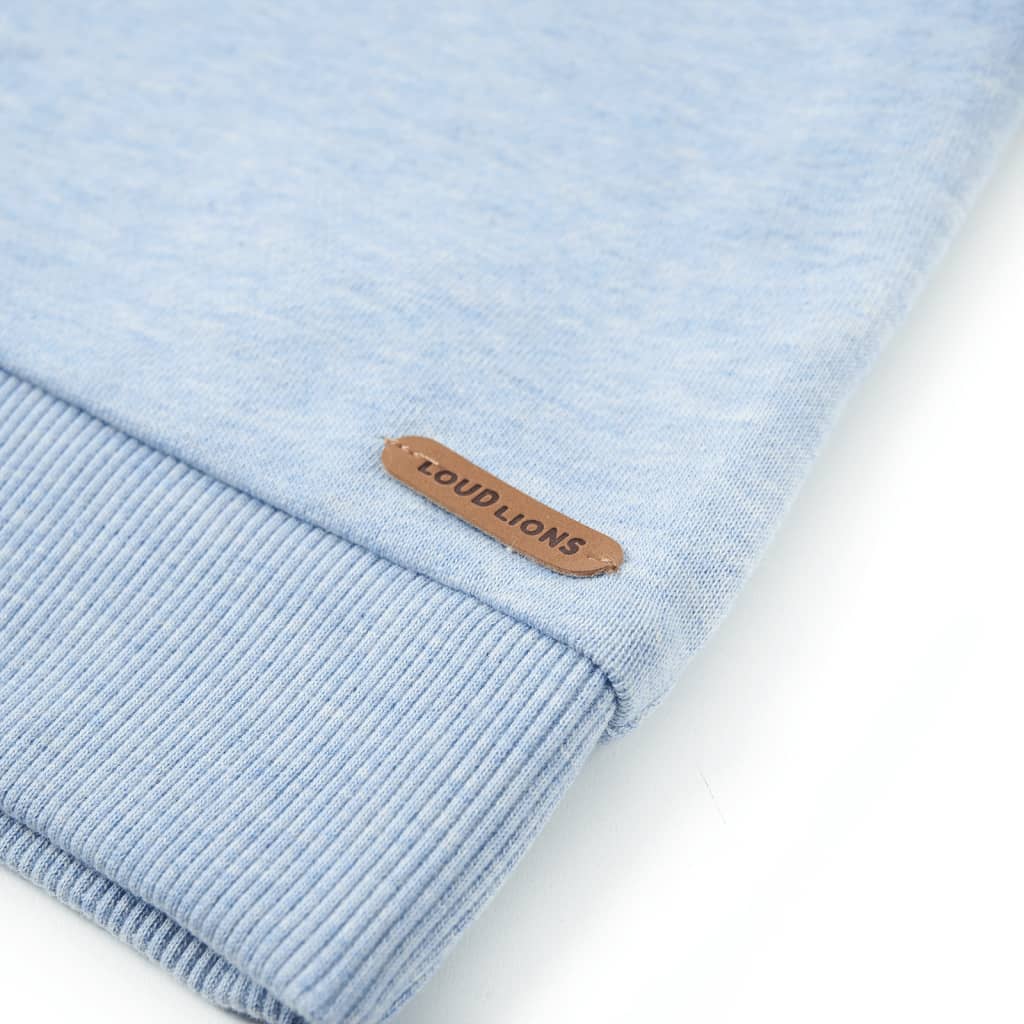 Kindertrui 128 gemêleerd zachtblauw Blauw 128