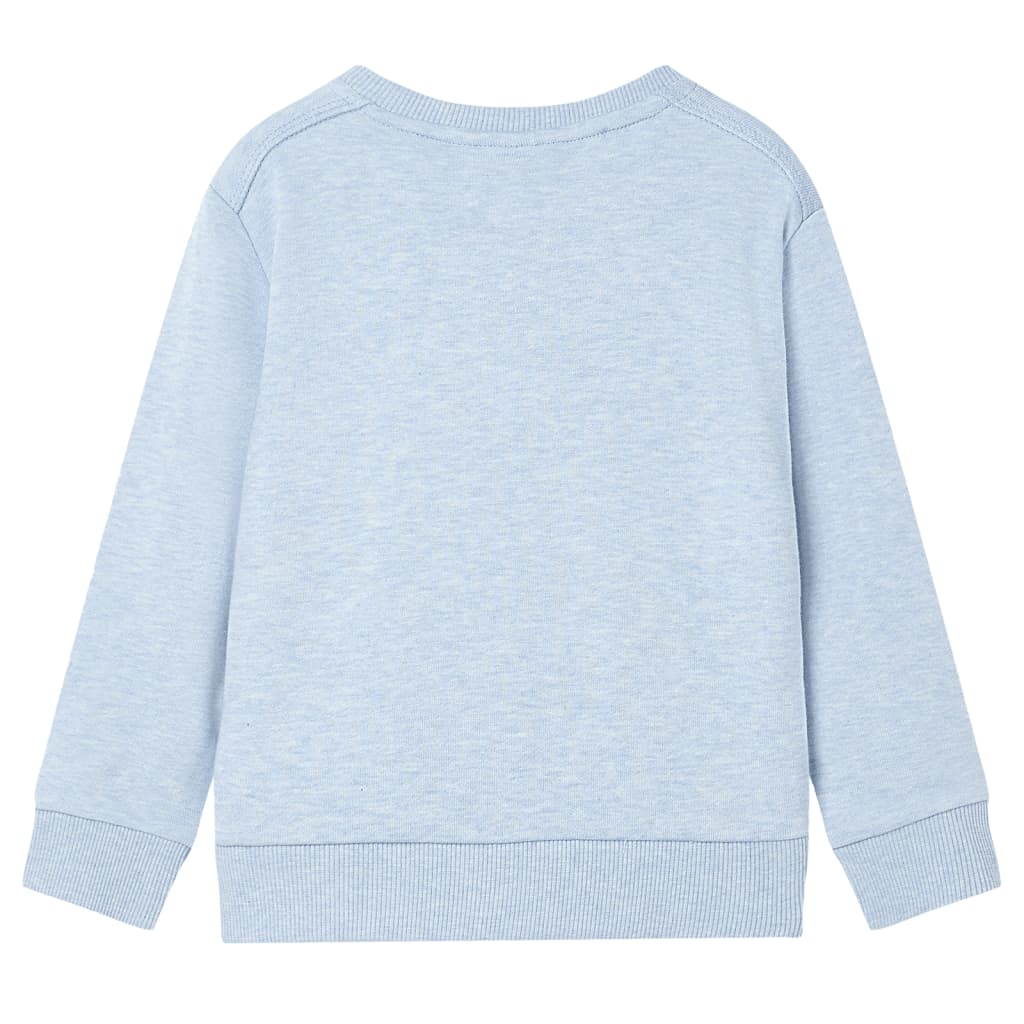 Kindertrui 140 gemêleerd zachtblauw Blauw 140