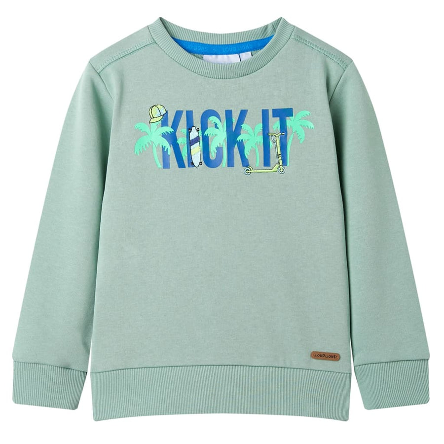 Kindertrui 116 lichtkaki Kaki