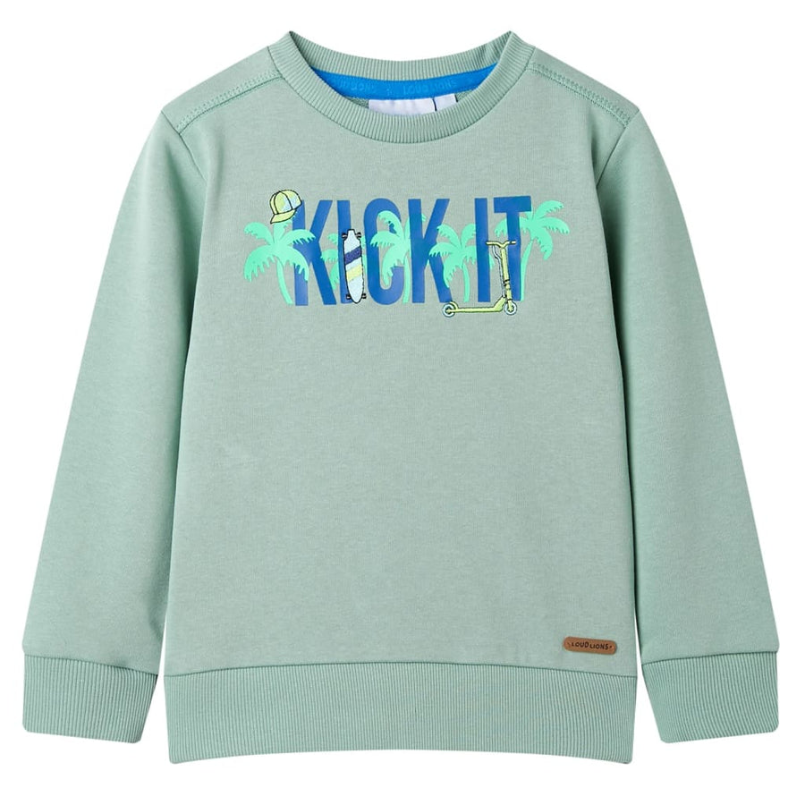 Kindertrui 128 lichtkaki Kaki