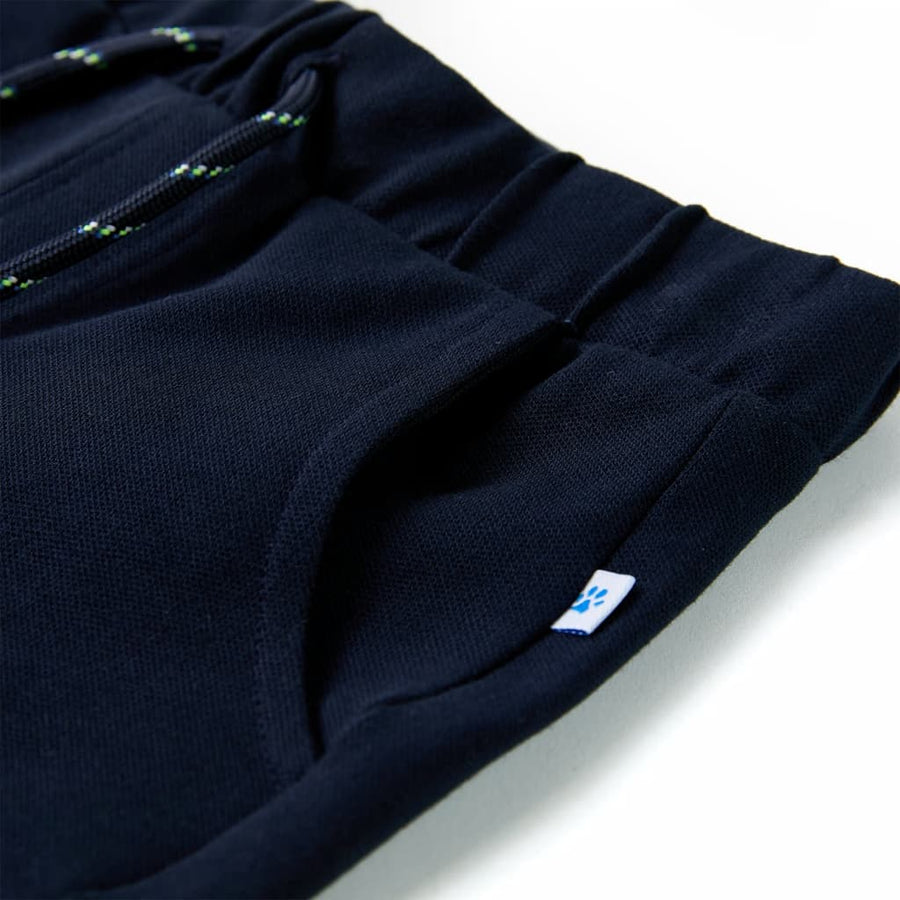 Kindershorts met trekkoord 92 marineblauw 92