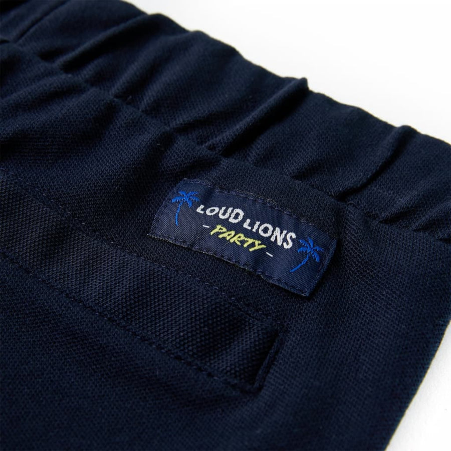 Kindershorts met trekkoord 92 marineblauw 92
